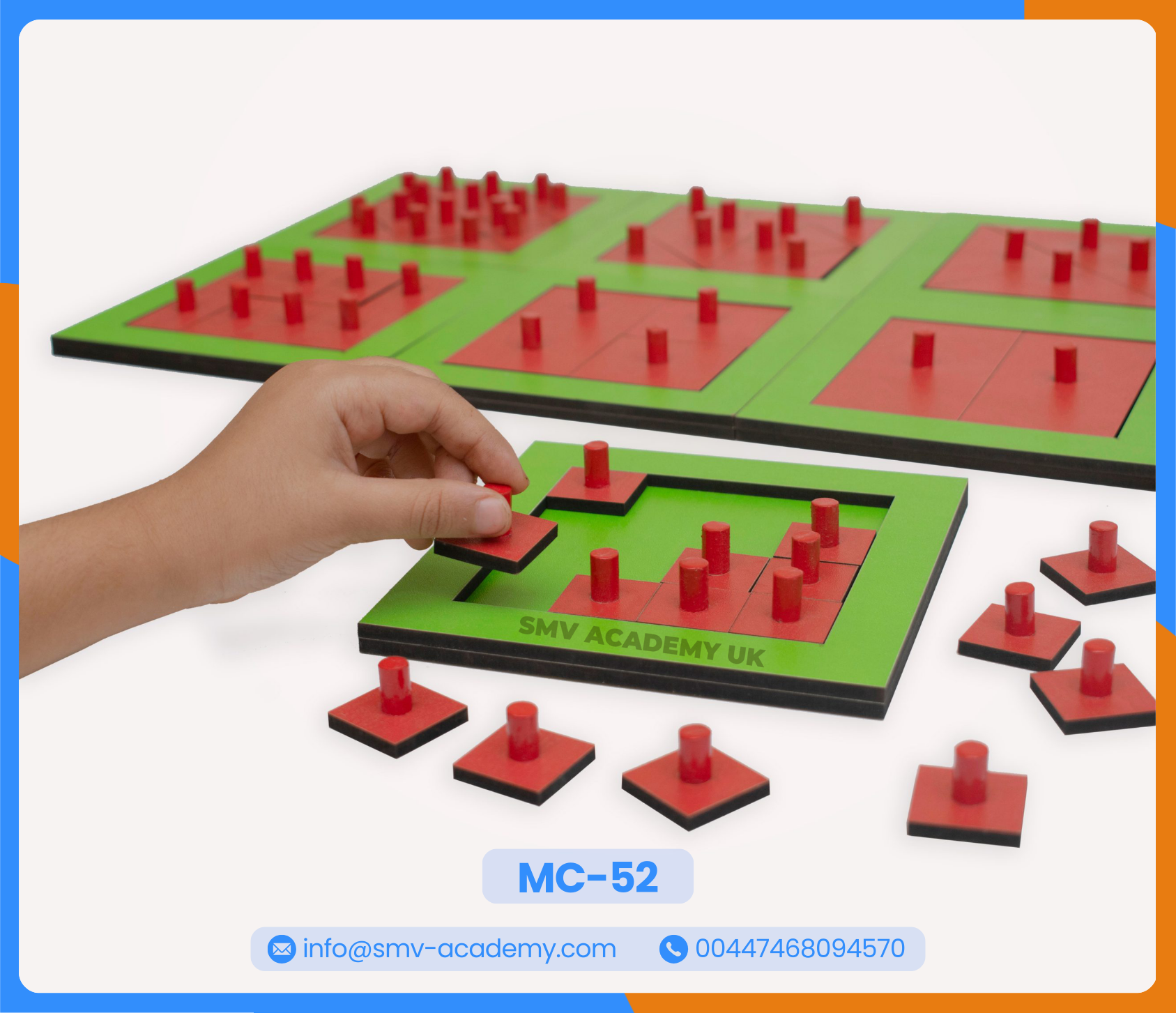 كسور المربع - Wooden Square Fractions